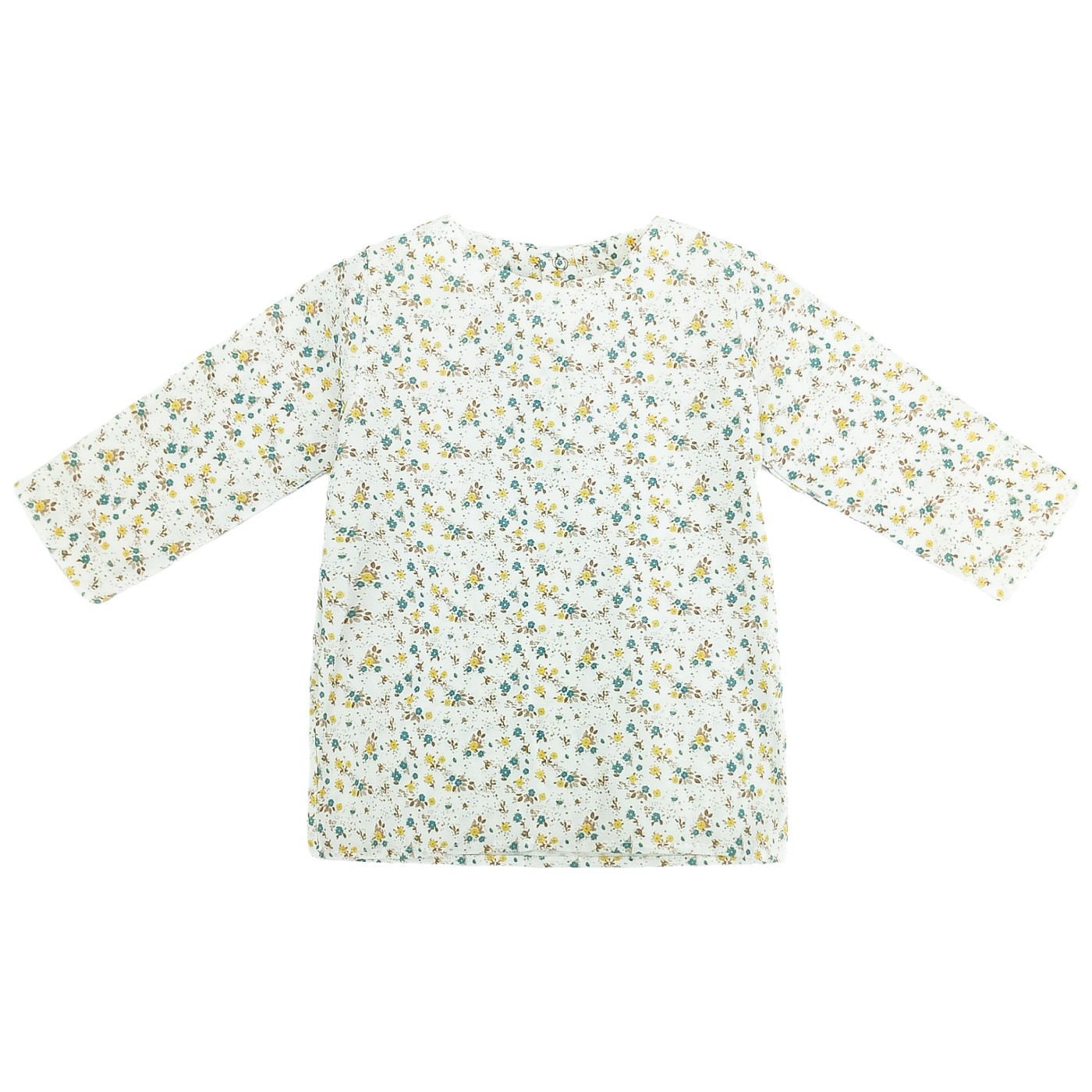 Κοτλέ Φόρεμα με Φιογκάκι & Φλοράλ Μπλούζα