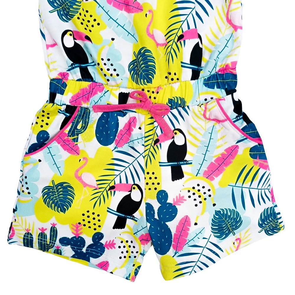 Toucan Playsuit σε Φλούο Εμπριμέ