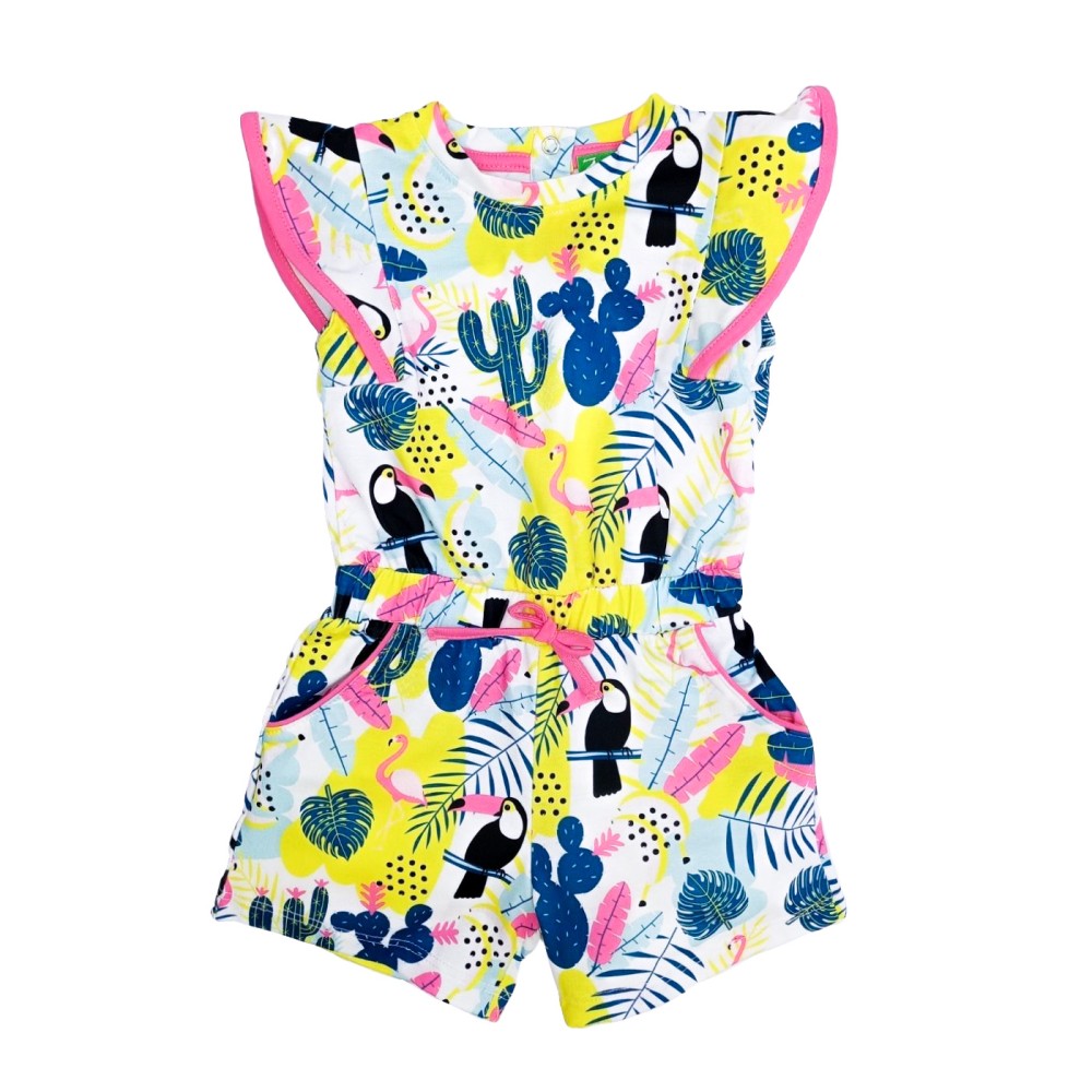 Toucan Playsuit με Φλούο Εμπριμέ