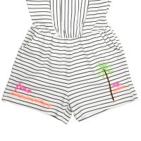 Ριγέ Playsuit με Τσέπες