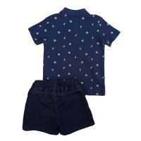 Καλοκαιρινό Polo με Μπλε Shorts