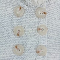 Πλεκτή Ζακέτα με Γούνινες Καρδιές