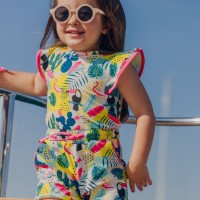 Toucan Playsuit με Φλούο Εμπριμέ