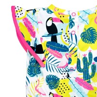 Toucan Playsuit με Φλούο Εμπριμέ
