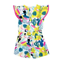 Toucan Playsuit με Φλούο Εμπριμέ