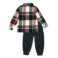 Σετ Καρό Πουκάμισο με Μαύρο Τζιν