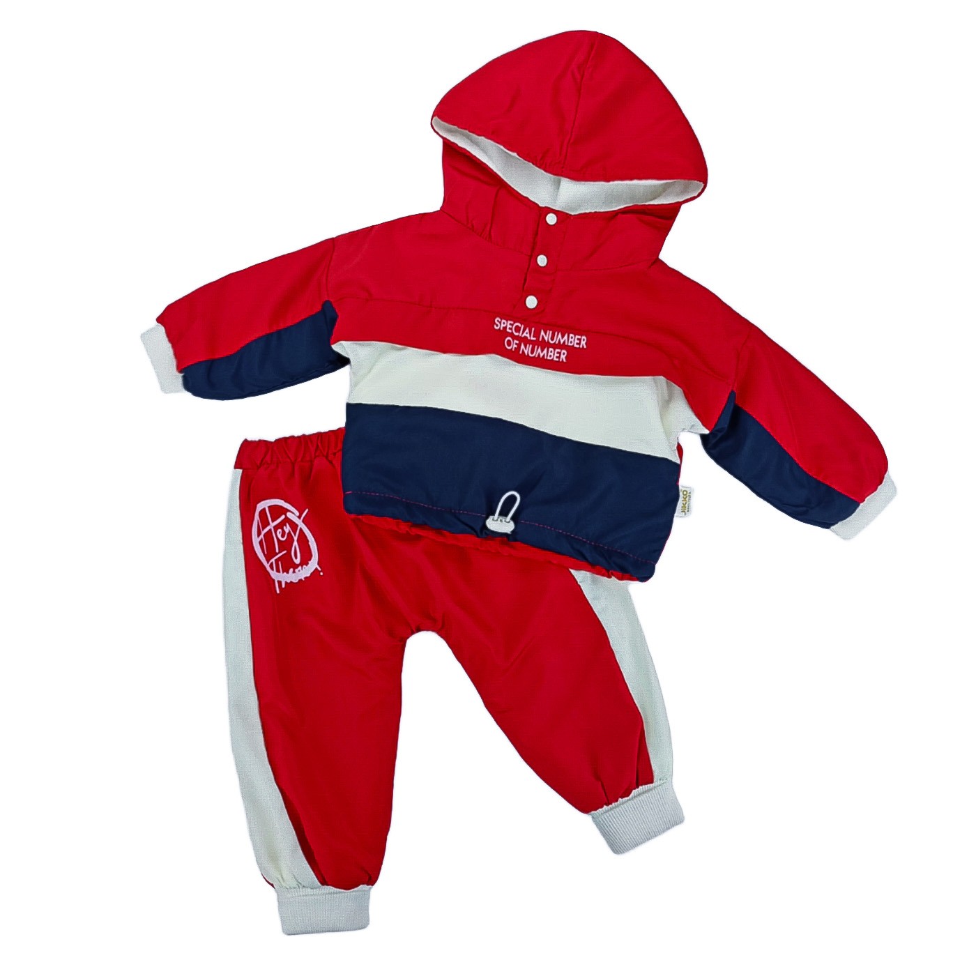 Τρίχρωμο Σετ Φόρμας Κόκκινο